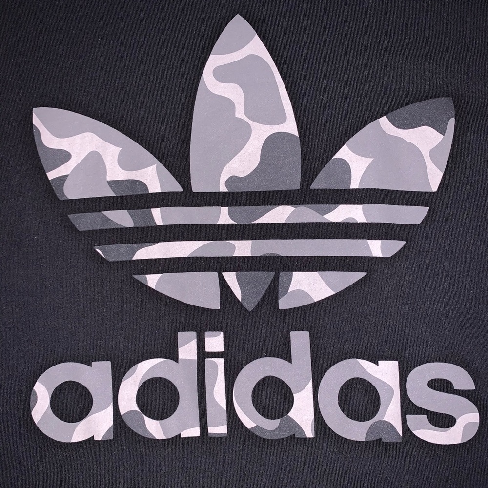 Black Camouflage Adidas short sleeve tee